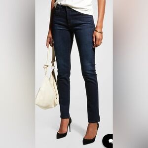 25R Women’s AG Jeans Adriano Goldschmied Prima Mid-Rise Cigarette Dark Blue